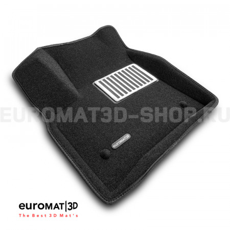 Текстильные 3D коврики Euromat3D Lux в салон для Porsche Cayenne (2002-2009) № EM3D-004100 Текстильные 3D коврики Euromat3D Lux в салон для Porsche Cayenne (2002-2009) № EM3D-004100