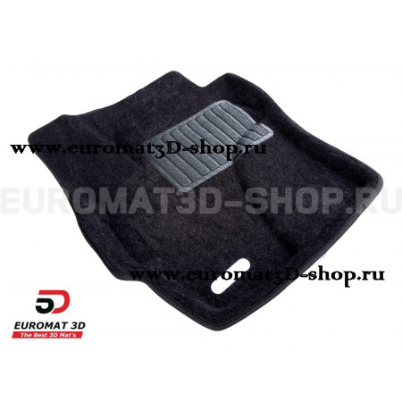Текстильные 3D коврики Euromat3D Business в салон для Mazda 3 (2003-2009) № EMC3D-003402