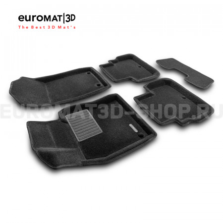 Текстильные 3D коврики Euromat3D Business в салон для Infiniti Q50 (2015-) № EMC3D-002811