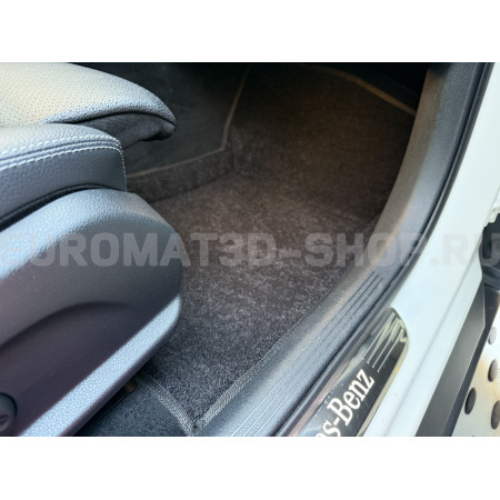 Текстильные 3D коврики Euromat3D Lux в салон для Mercedes GLC-Class (X253) (2015-2022) № EM3D-003518