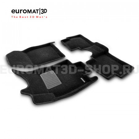 Текстильные 3D коврики Euromat3D Business в салон для Renault Koleos (2017-) № EMC3D-004210