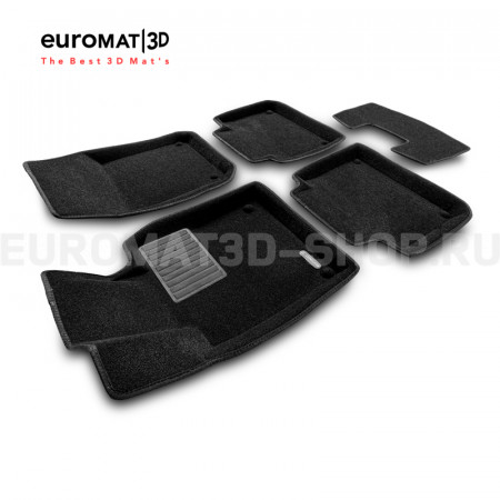 Текстильные 3D коврики Euromat3D Business в салон для Volvo V90 (2017-) № EMC3D-005510