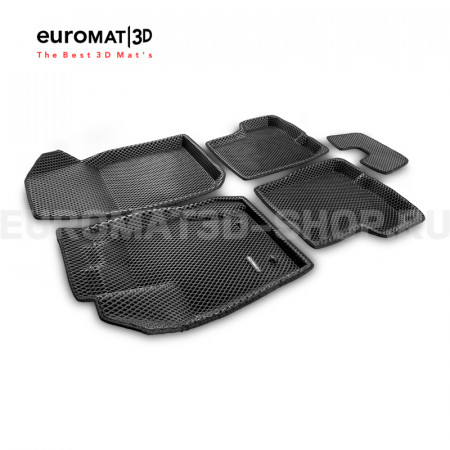 3D коврики Euromat3D EVA в салон для Lada Largus № EM3DEVA-004200