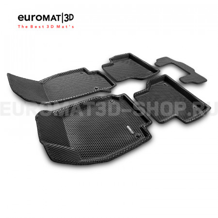 3D коврики Euromat3D EVA в салон для Audi A6 (2019-) № EM3DEVA-001111