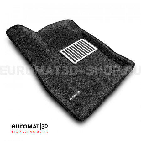 Текстильные 3D коврики Euromat3D Lux в салон для Skoda Karoq (2020-) № EM3D-004501G Серые