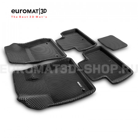 3D коврики Euromat3D EVA в салон для Infiniti QX55 (2021-) № EM3DEVA-002804