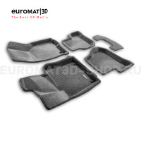 Текстильные 3D коврики Euromat3D Business в салон для Volkswagen Jetta (2005-2010) № EMC3D-004502G Серые