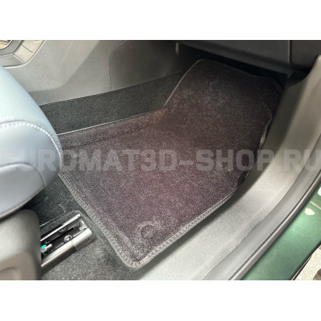 Текстильные 3D коврики Euromat3D Business в салон для Geely Atlas (4WD) (2024-) № EMC3D-001418