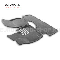 Текстильные 3D коврики Euromat3D Lux в салон для Lixiang L7 (2023-2024) № EM3D-005741G Серые