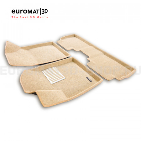 Текстильные 3D коврики Euromat3D Lux в салон для Evolute i-space (2023-) № EM3D-001451T Бежевые Текстильные 3D коврики Euromat3D Lux в салон для Evolute i-space (2023-) № EM3D-001451T Бежевые